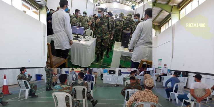 ارتش ۲ ایستگاه تزریق واکسن در کرمانشاه راه‌اندازی کرد