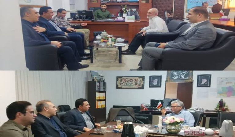 دیدار مدیر مخابرات منطقه گلستان با فرمانداران گمشیان و بندرگز