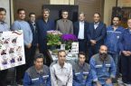 سرپرست شرکت توانیر در کنار سفره هفت سین کارکنان عملیاتی برق اراک