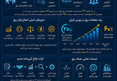 بازار برق ایران در مسیر اصلاح و شفافیت+اینفوگرافیک