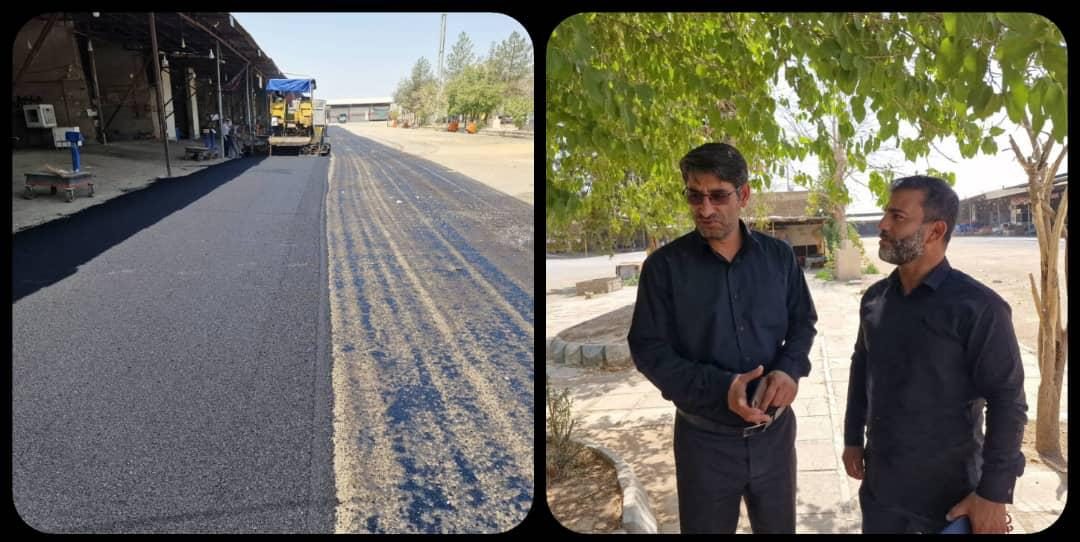 آغاز فاز دوم عملیات روکش آسفالت معابر میدان میوه و تره‌بار