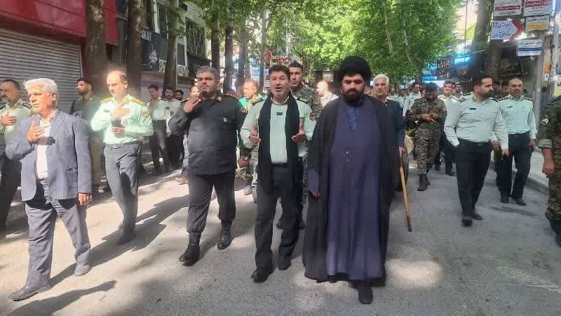 عزاداری و تجدید میثاق کارکنان فرماندهی انتظامی لرستان با آرمان های شهدای خدمت+عکس