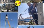 رشادت و جان فشانی نیروهای خدوم صنعت برق برای روشن ماندن چراغ خانه مشترکین